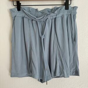 BCBGMAXAZRIA Casual Pull On Blue Drawstring Pocket Short Womens New Smalle